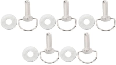 Dailygoods- Zadeltas Bevestigingspin M8x30mm - Bevestigingsset Schaduwdoek - D-ringschroeven - Platte Sluitringen - Geschikt voor Harley-modellen - IJzer Vernikkeld