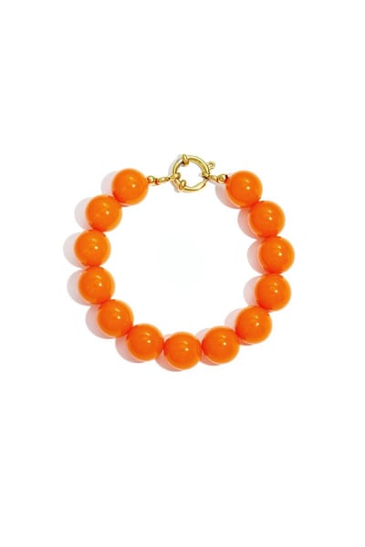 Oranje Kralen Armband – Statement Armband met Grote Kralen – Trendy Dames Armband- koningsdag