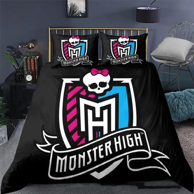 3D Geprint Monster High Beddengoed Set Dekbedovertrek Slaapkamer Dekbedovertrekken Eenpersoons Tweepersoons Kingsize Quiltovertrek Hometextiel 2/3 STUKS 135X200cm-2pcs