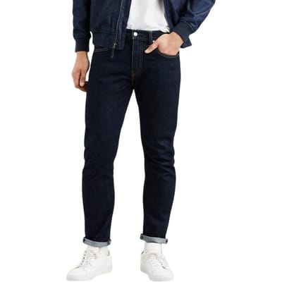 Levis Slim-fit jeans voor heren, model 502, van katoenmix (Blauw)
