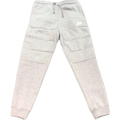 Pantalon de sport décontracté chaud en polaire couleur unie Nike pour homme bas Blanc cassé 916612-063 XL white