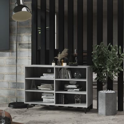 vidaXL - Dressoir - 103,5x35x70 - cm - bewerkt - hout - grijs - sonoma - eikenkleurig