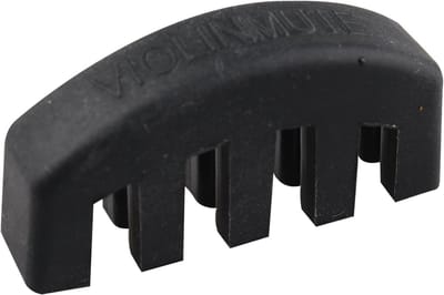 Zware Rubber Demper voor 4/4 Viool - Geluidsdemping, Oefenen en Akoestische Klankverbetering met 5 Prongen Zwart