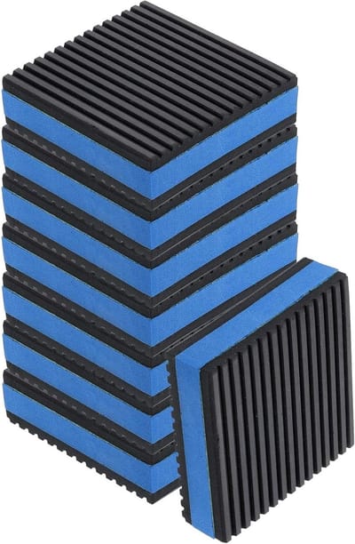 Trillingsdempers - Apparaatvoetjes - Apparaten Stabiliseren - Geluidsisolatie - 8 Stuks - Zwart/Blauw