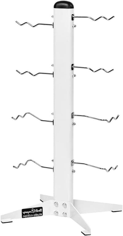 Opbergrek voor fitness handgrepen - Halterrek Fitness Accessoires - Fitness apparatuur organiseren - Stalen frame met 8 pinnen