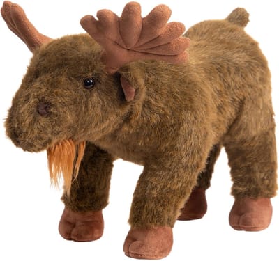 Eland Knuffel - Pluche Dier - Kinderkamer Decoratie - Uniek Ontwerp - 35 cm - Bruin