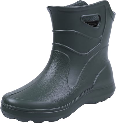 KOLMAX - Lage, Olijfkleurige Regenlaarzen