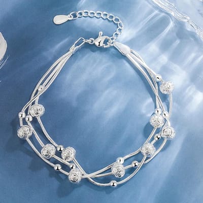 925 Sterling Zilver Hartvormige Armband Voor Vrouwen Retro Koreaans Veelzijdig Zirkonia Bedelarmbanden Originele Party Sieraden Cadeaus gray