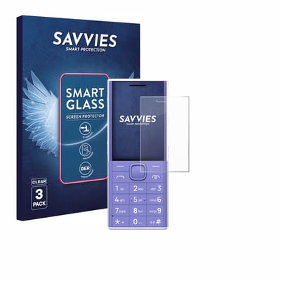 3 Stuks Savvies Screenprotector - geschikt voor Nokia 150 Music - beschermfolie glas transparant