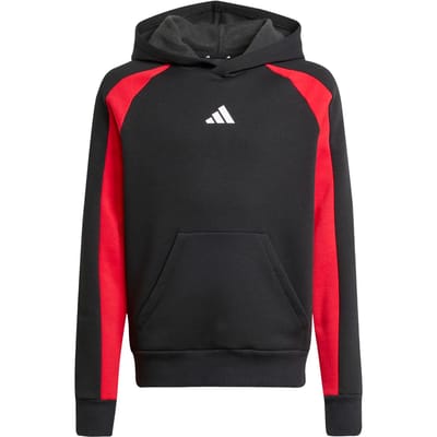Adidas J CB FL HD kinder hoodie zwart rood - Maat 128/134