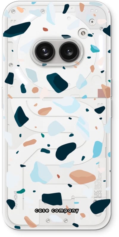 Case Company® - Hoesje geschikt voor Nothing Phone (2a) hoesje - Terrazzo N°13 - Soft Cover Telefoonhoesje - Bescherming aan alle Kanten en Schermrand