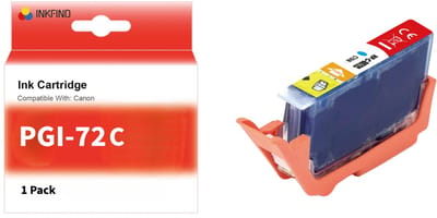 INKFIND PGI-72 Cyaan inktcartridge compatibel met Canon PGI-72 PGI72 Geschikt voor Canon Pixma Pro-10 Pro-10s – 1 Pack C