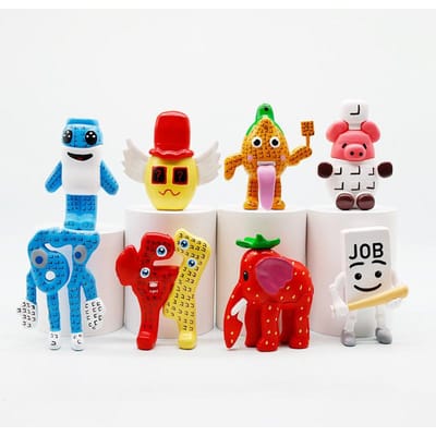 8-24 Stuks Italiaanse Brainrot Anime Actiefiguur Set Tung Tung Sahur Tralalero Tralala Bombardino Crocodilo Figuren Model Speelgoed Cadeaus