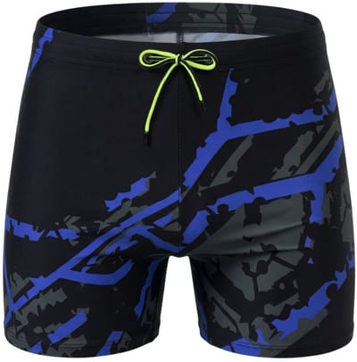 Zwemboxer Urban Camo Zwart - Maat M - Zwemboxer Heren Zwart - Swimwearclub