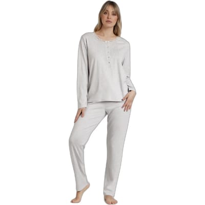 Dames pyjama met lange mouwen Admas Classic Soft