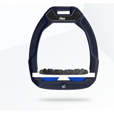 Veiligheidsstijgbeugels Paardrijden Incliné Ultra Grip Bruin/Wit/Blauw Flex-On Safe-On