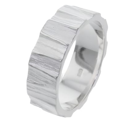 Behave – 925 sterling zilveren ring – Zilver – Handgemaakt – Dames – 7 mm breed