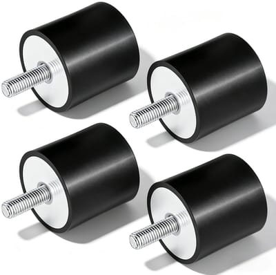 4 stuks trillingsdempers M10, rubberen buffers voor compressoren, demping, schokabsorptie en motoren