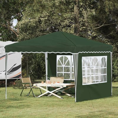 Pop-up Partytent - Feesttent Paviljoen - Buitenfeesten Organiseren - Waterdicht UV-bestendig - 288 x 288 cm - Groen