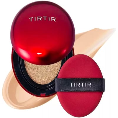 Mask Fit Red Cushion Mini 21N Ivory 4.5 g – Cushion Foundation, Long-Lasting, For Oily Skin, 21N Ivory, Red Propolis Extract, Suitable For Daily Makeup Routine