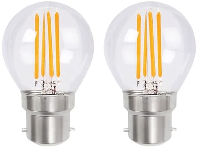 VITO LED Filament Kogellamp G45 B22 - 6W (vervangt 60W) - 726lm - 2700K - Ø64mm - 220-240V - Energiezuinig - 2 stuks