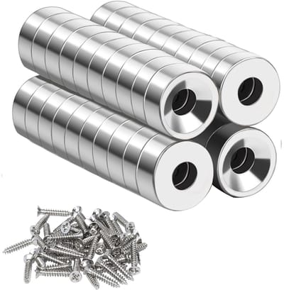 Extra sterke ronde magneten, 10x3 mm, 40 stuks - Ideaal voor knutselen, bevestigen en organiseren