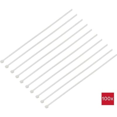 TRU COMPONENTS TC-BT-500-7.6-N Kabelbinder 500 mm 7.6 mm Natuur Chemische bestendigheid 100 stuk(s)