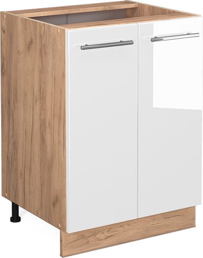 Vicco Fame-Line Keukenonderkast – 60 cm zonder werkblad Wit Hoogglans