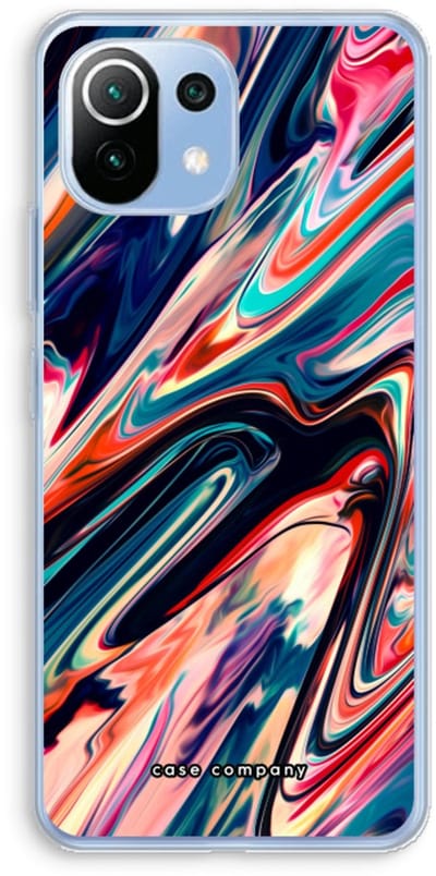 Case Company® - Hoesje geschikt voor Xiaomi Mi 11 Lite hoesje - Quantum Being - Soft Cover Telefoonhoesje - Bescherming aan alle Kanten en Schermrand