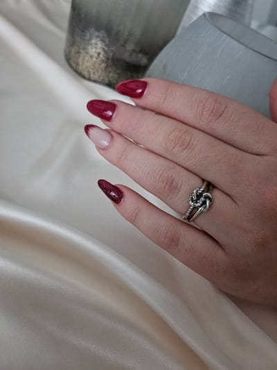 925 Sterling Zilver Ring – Knoop Design – Verstelbare Vintage Ring – Gevlochten Zilveren Damesring – Evada Jewelry