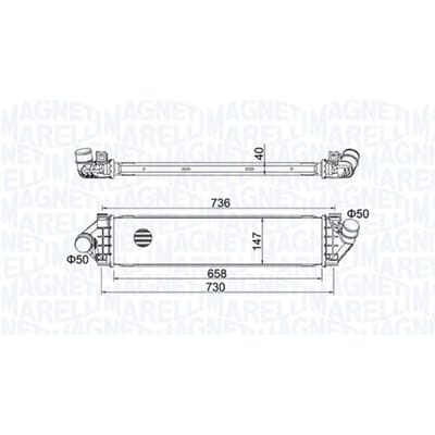 Intercooler MAGNETI MARELLI 351319204270