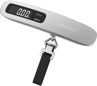SnelShoppen - Digitale bagageweegschaal 50 kg - Nauwkeurigheid 50 g - LCD-display met achtergrondverlichting - Compact en draagbaar voor reizen en ver