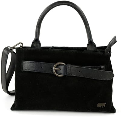 Bear Design Aagje Suede Leren Handtas - Zwart