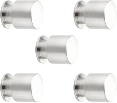 5 x Meubelknop EK05 Ø 15 mm Roestvrij staal geborsteld Roestvrij stalen knop van SOTECH