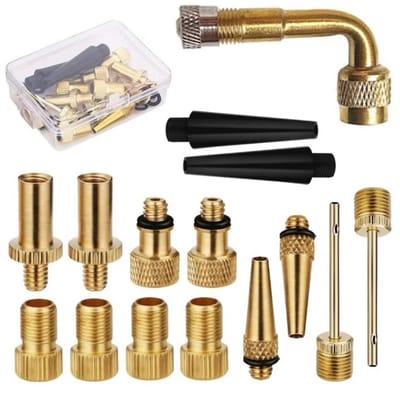 Actie4you® - Ventiel adapter set 15 stuks - fietsband oppompen met compressor Hulpstukken – Ventiel Set – Bal Pomp Ventiel Set – Ventiel converter
