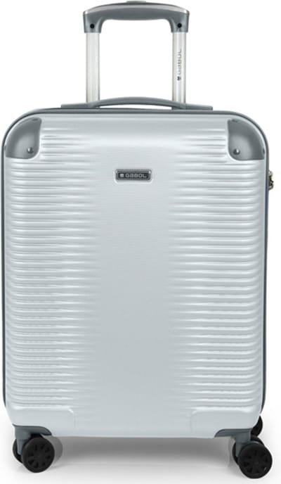 Gabol Balance XP 4 wielen Cabinewagen S 55 cm met uitbreidingsplooi - Harde bagage - TSA slot - silber