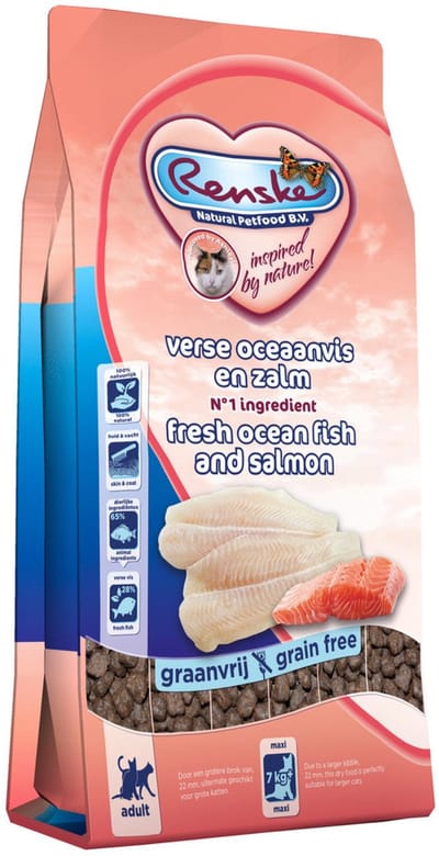 Renske Kat Adult Maxi Verse Zeevis&Zalm - Kattenvoer - 1.5 kg