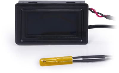 Temperatuursensor Waterkoeling - Temperatuurmeter Sensor - Computers Koelen - C/F Display - -50 tot 110 C - Zwart