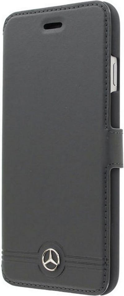 Mercedes-Benz Leather Book Case - Geschikt voor Apple iPhone 6/6S Plus (5.5") - Zwart