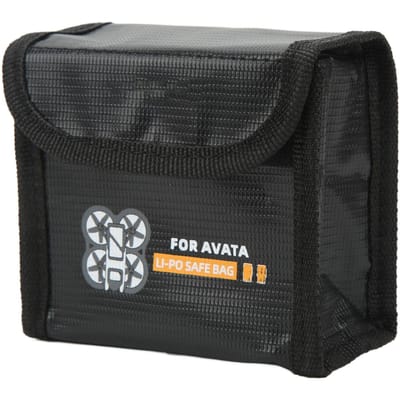 Sac Ignifuge Antidéflagrant pour Batteries pour Drones DJI pour Avata Fibre Ignifuge Résistant à la Chaleur Sac Sûr pour Batteries black