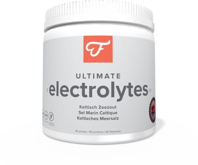 Foodie Ultimate Electrolytes Bosvruchten - Elektrolytenpoeder - 45 porties - 3/1 Na:K verhouding - Keltisch Zeezout en 100% Biologisch Kokosnootwaterpoeder - Bevat magnesium, kalium, calcium, zink en B-vitamines