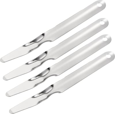 Nietjesverwijderaar - Platte Ontnieter - Kantoor Werk - Roestvrij Staal - 15cm Lengte - Zilver
