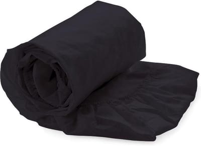 Hoeslaken Percal Katoen - Topdekmatras Zwart - 140x200 - 100% katoen - Oeko-Tex gecertificeerd