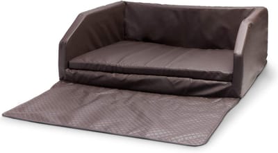 Hondenbed Auto - Autostoel Hond - Veilig Reizen - Kunstleer Bekleding - 90 x 70 cm - Bruin