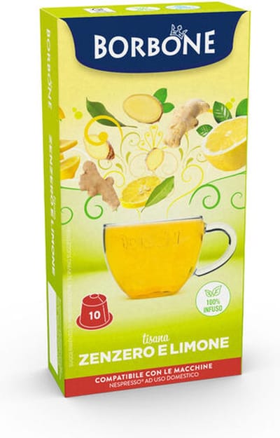 Caffè Borbone - Nespresso - Zenzero e Limone - Gember Citroen thee - 3 x 10 cups