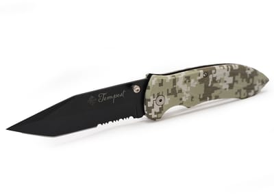 Eurocatch Tempest Zakmes - RVS Blad Camou - Survival mes - Multitool - Jachtmes - Outdoor - Camping - Kamperen - Vaderdag Cadeau