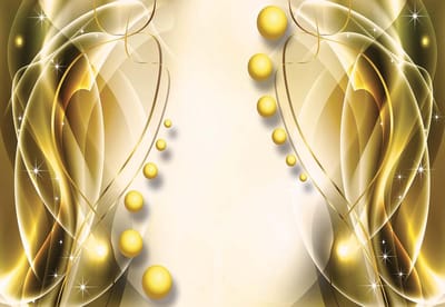 Fotobehang Pattern Spheres Abstract | XL - 208cm x 146cm | 130g/m2 Vlies