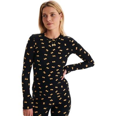 Dames-T-shirt met lange mouwen She is Sunday Farfalle