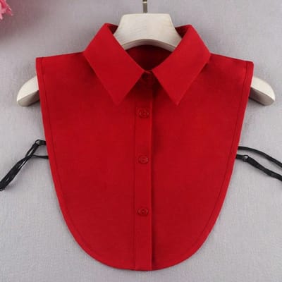 Nepkraag Dameshemdkraag Veelzijdige Nepkragen Trui Decoratieve Kraag red red