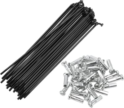 Universele Fiets Spaken - Fietswiel Onderdelen - Wiel Reparatie - Koolstofstaal Materiaal - 116mm Lengte - Zwart